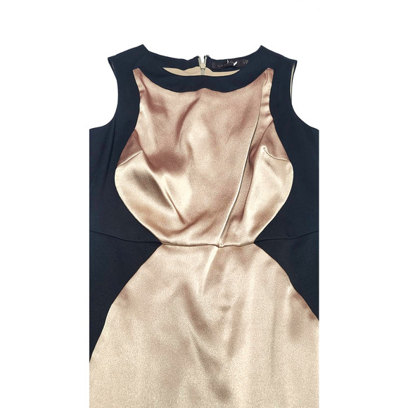 The Limited gold black sheath dress women's size 2 - Picture 3 of 7